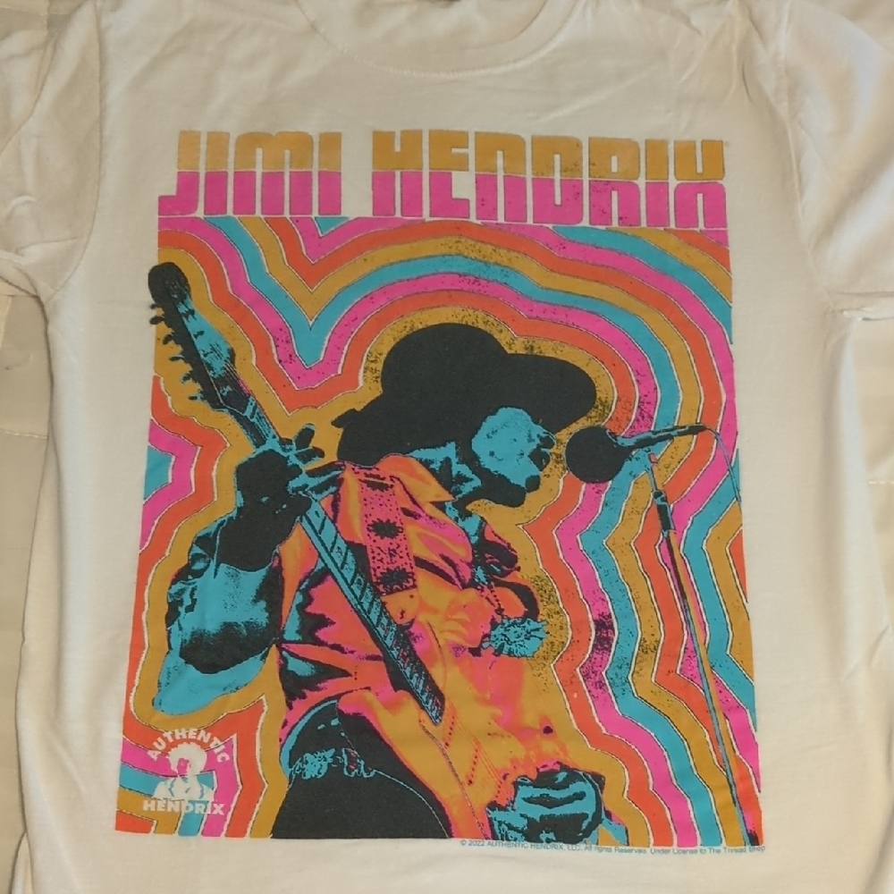 Jimi Hendrix Graphic White T-Shirt